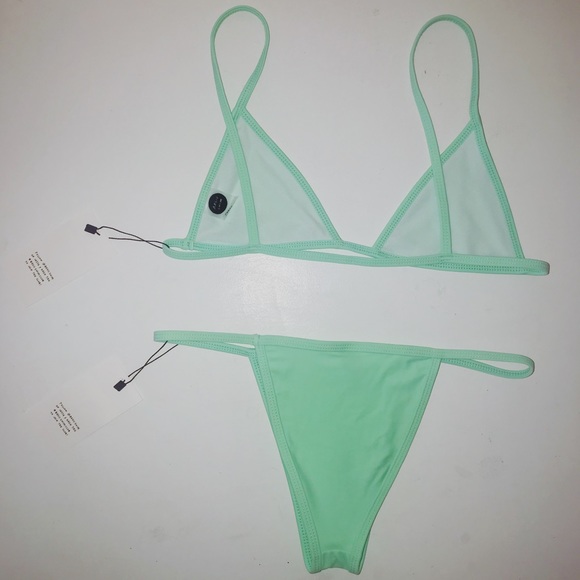 Basic Swim Mint Bikini - Picture 2 of 7